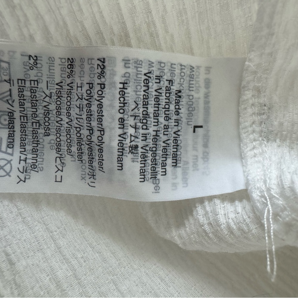 Madewell White Blouse with Gathered Neckline - Picture 6 of 6
